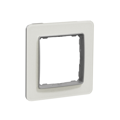 Sedna Design & Elements Ramka pojedyncza szkło białe efekt szkła SDD360801 SCHNEIDER (SDD360801)